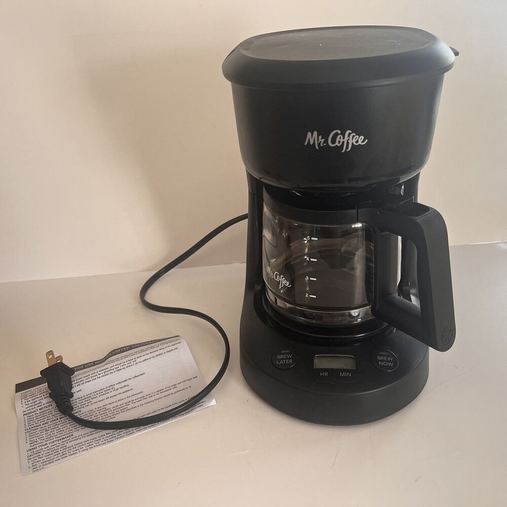 Mr Coffee/Mini Brew Programmable 5 Cup Drip Coffee Maker Brewer #BVMC-PCO5BL4